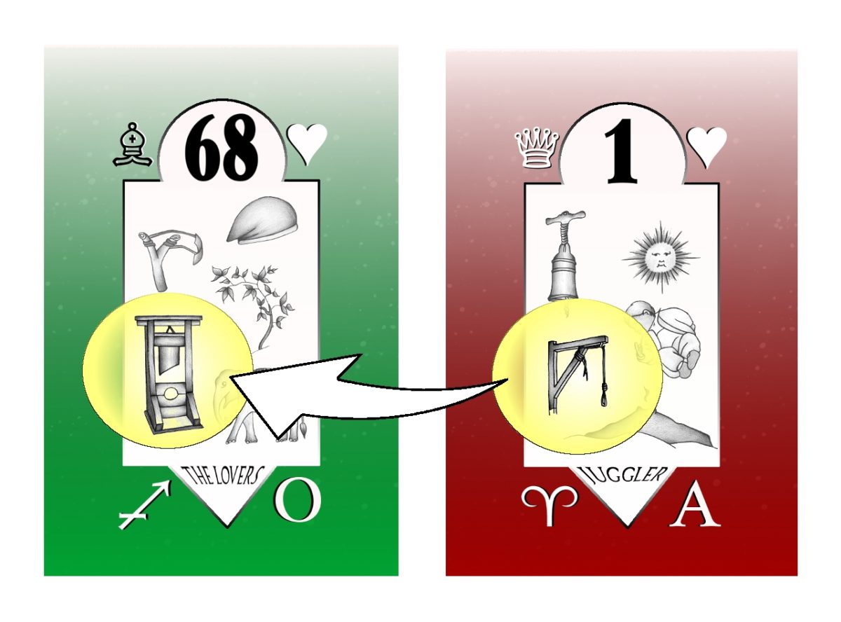 Due tarocchi dei sogni abbinati secondo il loro contenuto