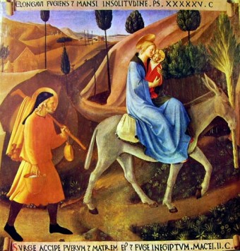 Beato Angelico, Fuga in Egitto, sec. XIV